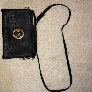 Black cross body purse